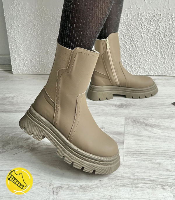 بوت چانکی بغل کش رنگ نسکافه ای