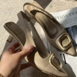 کفش پاشنه کوتاه کد 8027