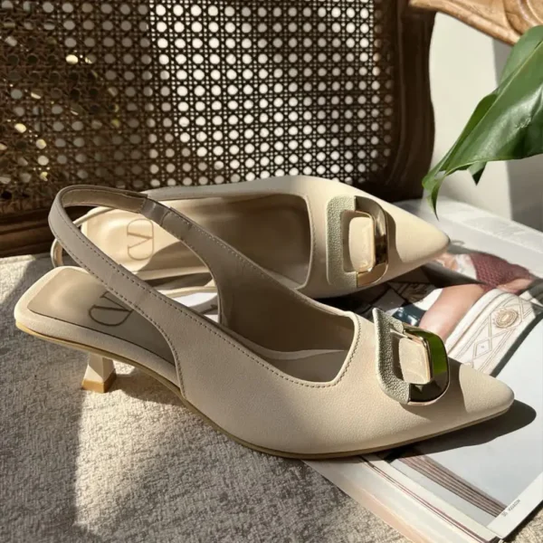 کفش پاشنه کوتاه کد 8029
