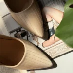 کفش پاشنه بلند ساتن کد 8035