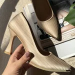 کفش پاشنه بلند ساتن کد 8035