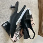 کفش پاشنه سه سانت ساتن کد 8036